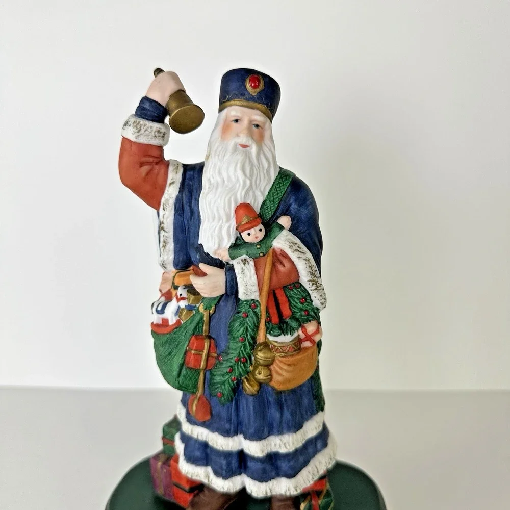 Grandeur Noel Santa of the World Hand Painted Olde World 1900 Belgium‎ With Box